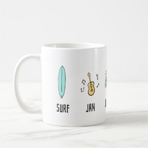 Mug Surf Jam vit dans une Van
