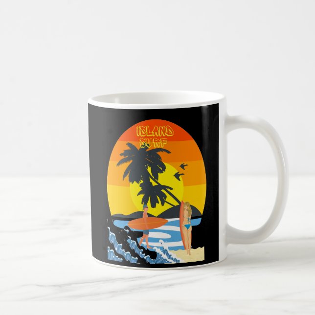 Mug Surf rétro et sable (Droite)