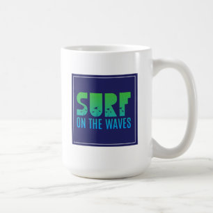Mug Surf sur l'affiche de vagues
