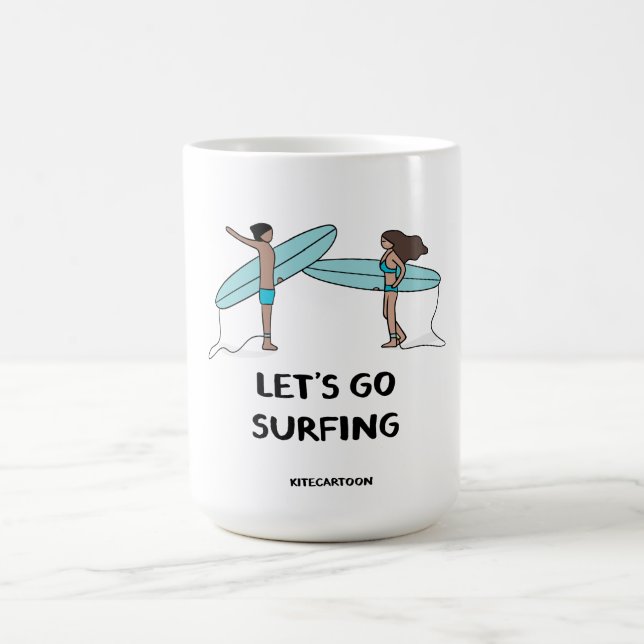 Mug Surf/Surf - Allons faire du surf (Centre)