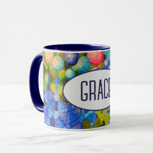 Mug Surface composée contemporaine avec texte
