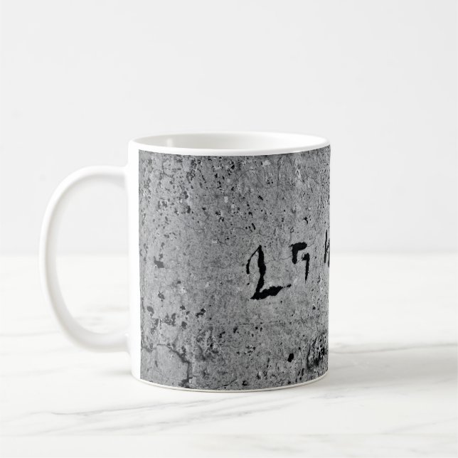Mug Surface en béton noir et gris (Gauche)