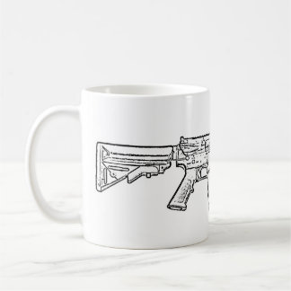 Mug Surface plane AR15 avec le rail de quadruple