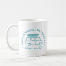 Surfer camper van life road trip surf citations