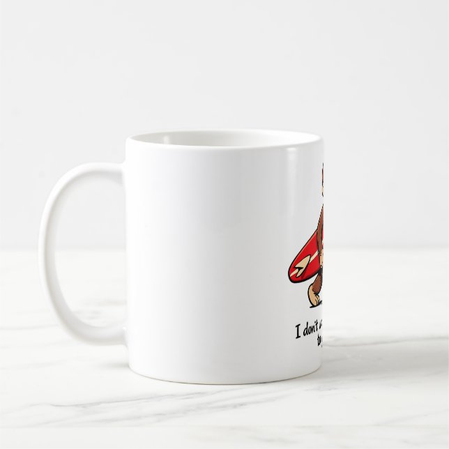 Mug Surfer Monkey , Été nostalgique de plage (Gauche)