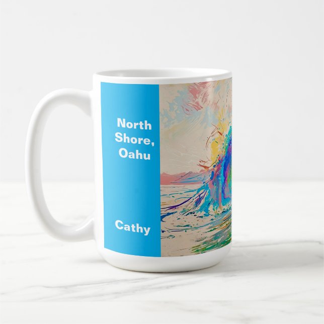 Mug Surfer sur le tonneau (Gauche)