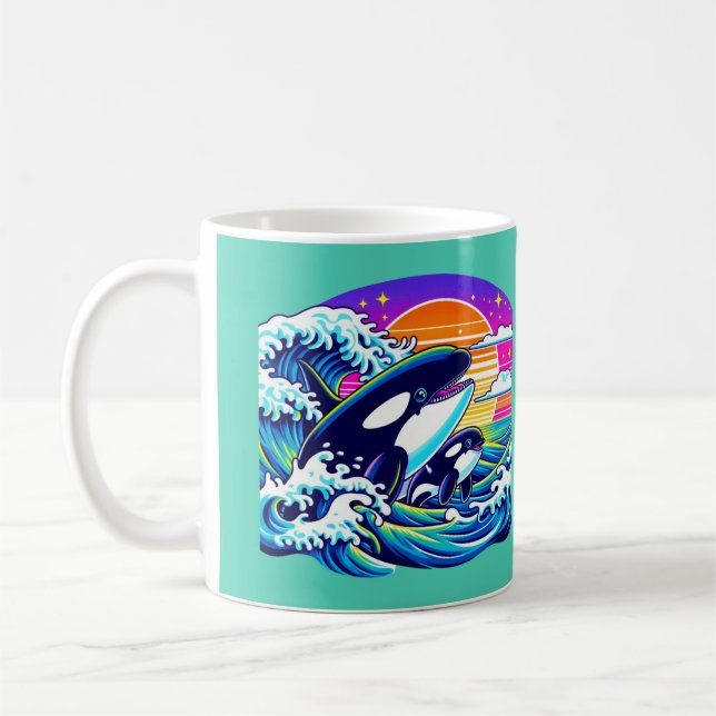 Mug Surfer sur les vagues (Gauche)