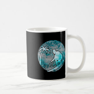 Mug Surfeur Rétro Soleil Vintage Surf Planche de Surf 