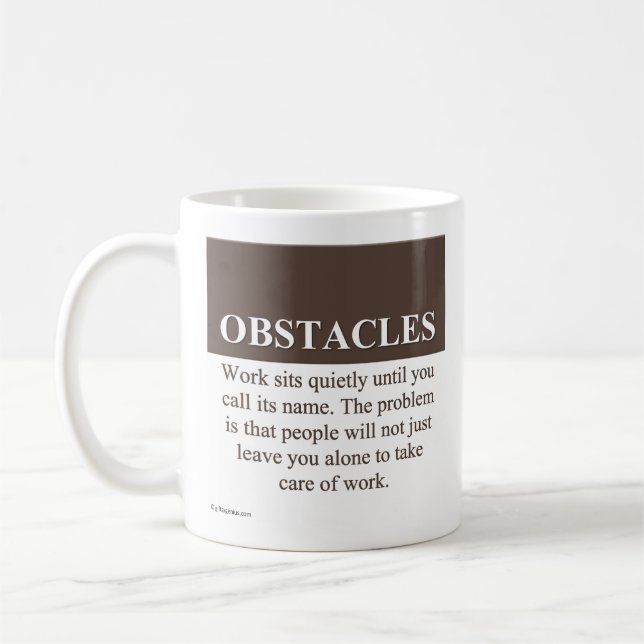 Mug Surmonter des obstacles au succès (3) (Gauche)