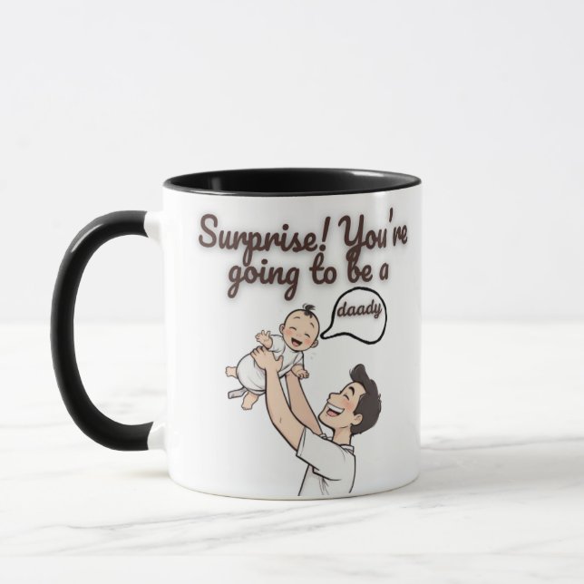 Mug Surprise Tu vas être papa Annonce de grossesse (Gauche)