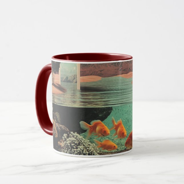 Mug Surreal Doorway in Desert with Underwater (Devant gauche)