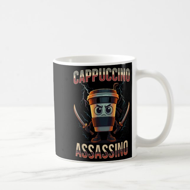 Mug Surreal Italian Brainrot Cappuccino Ino Funny Meme (Droite)
