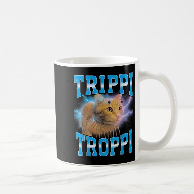 Mug Surreal Italian Brainrot meme Trippi Troppi Cat Fu (Droite)