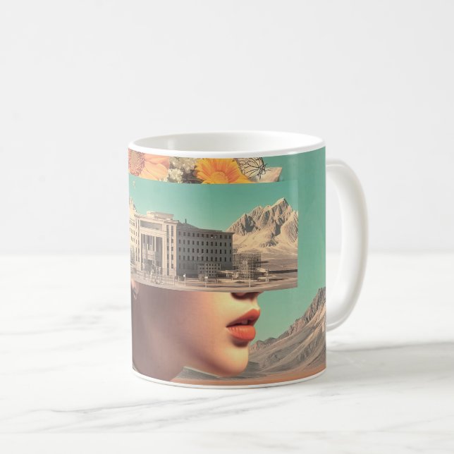 Mug Surreal Portrait with Architectural Landscape (Devant droit)