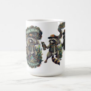 Mug Surveillance Nocturne Raton Laveur Manches Longues