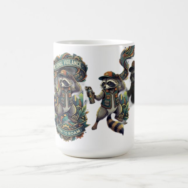 Mug Surveillance Nocturne Raton Laveur Manches Longues (Centre)