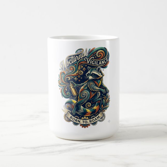 Mug Surveillance Nocturne Raton Laveur Manches Longues (Centre)