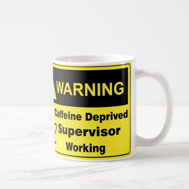 Mug Surveillant d'avertissement de caféine (Droite)
