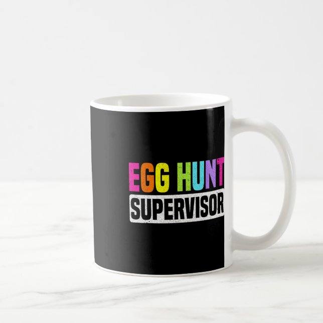 Mug Surveillant de chasse aux œufs Drôle de fête de ch (Droite)