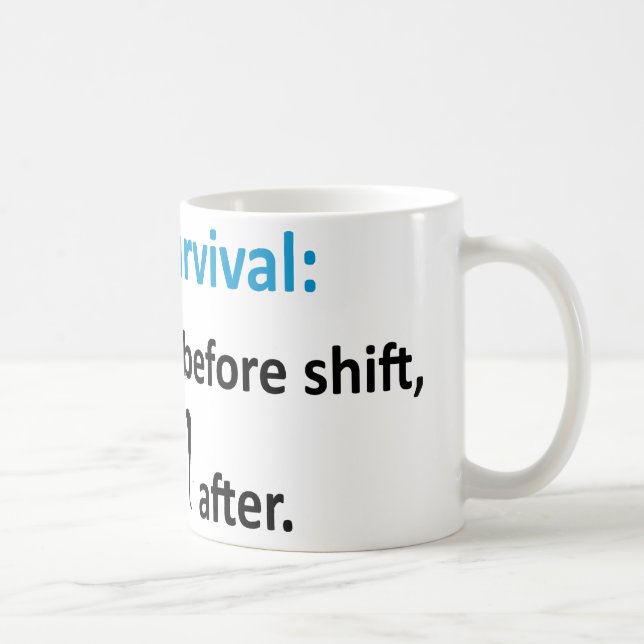 Mug Survie d'infirmière (Droite)