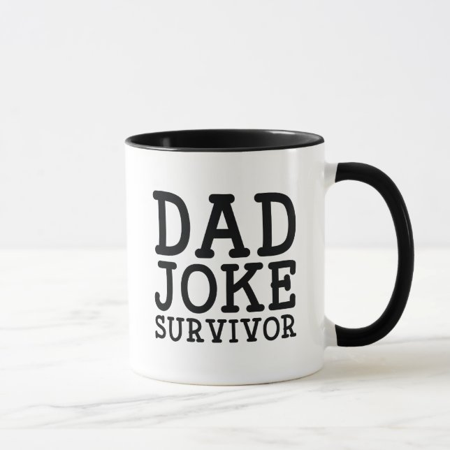 Mug Survivant de blague de papa (Droite)