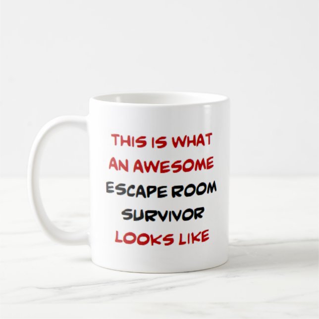 Mug survivant de la chambre d'évasion, génial (Gauche)