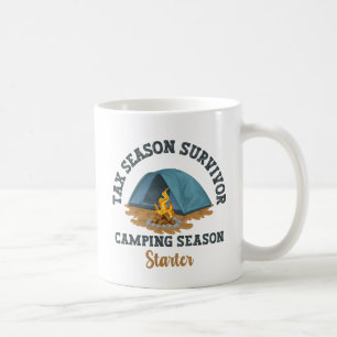 Mug Survivant de la saison fiscale, Camping Season Sta