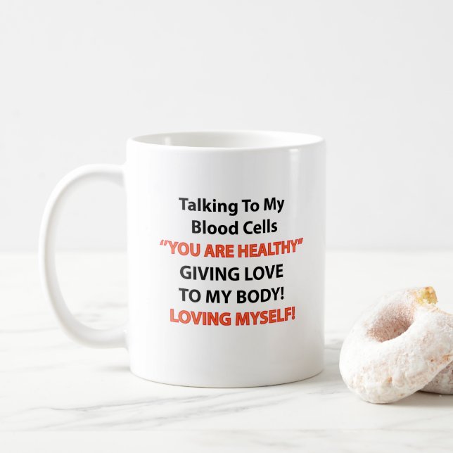 Mug Survivant de la sensibilisation à la leucémie (Avec donut)