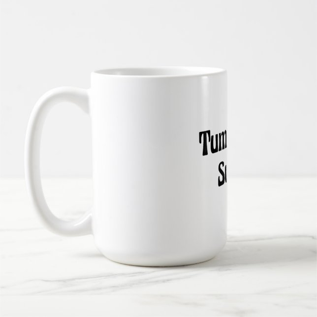 Mug Survivant de mal de ventre en noir Citation drôle  (Gauche)