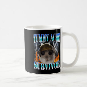 Mug Survivant de mal de ventre Hamster Meme Drôle de d