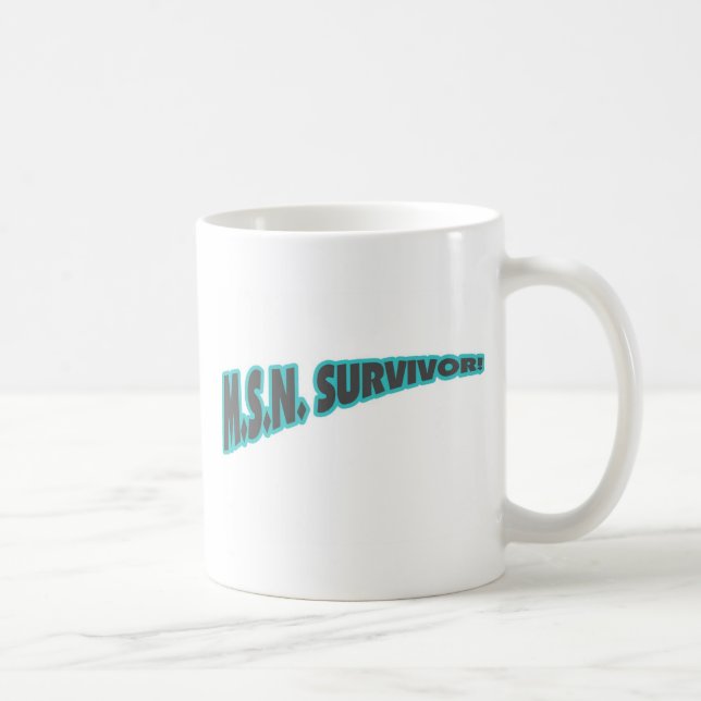 Mug Survivant de MSN dans Teal (Droite)