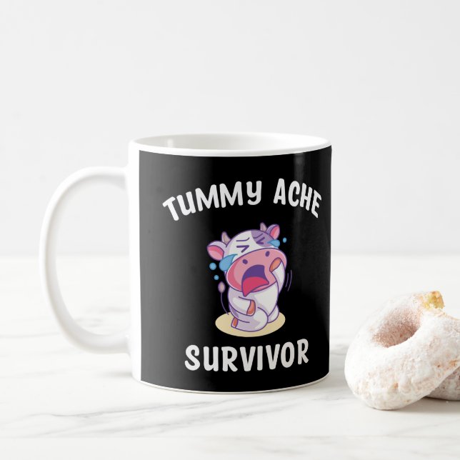 Mug Survivant de Tummy Ache (Avec donut)
