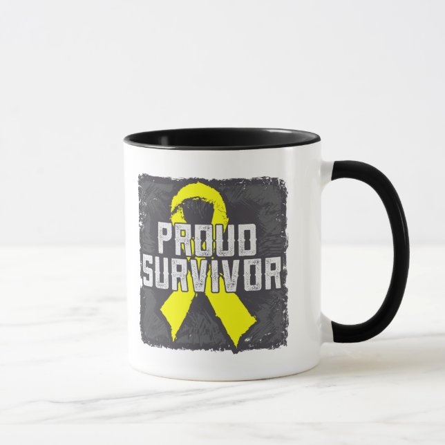 Mug Survivant fier de cancer du testicule (Droite)