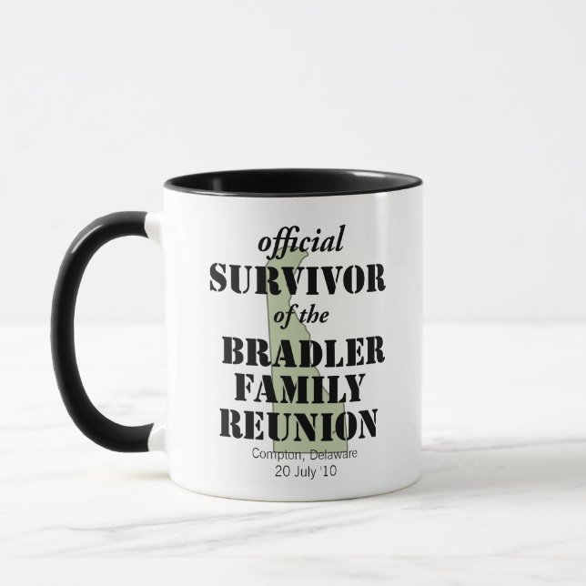 Mug Survivant officiel de la Réunion familiale - Delaw (Gauche)