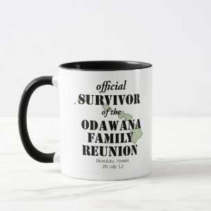 Mug Survivant officiel de la Réunion familiale - Hawai