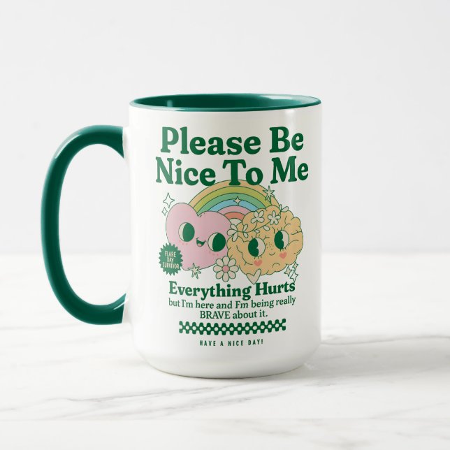 Mug Survivants de la journée de crise POTS et guerrier (Gauche)