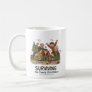 Mug Survivre au Noël en famille – Drôle de famille