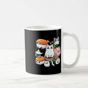 Mug Sushi Anime Chat Sushi Lover Cadeau
