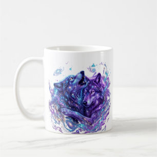 Mug Sweat à capuche Loup de la Galaxie Mystique – Art