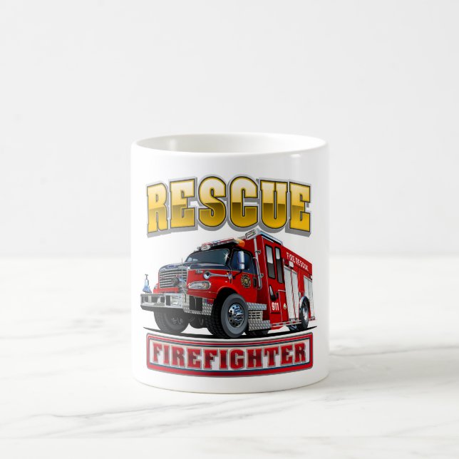 Mug Sweat - shirt à capuche de camionnette de dessin (Centre)