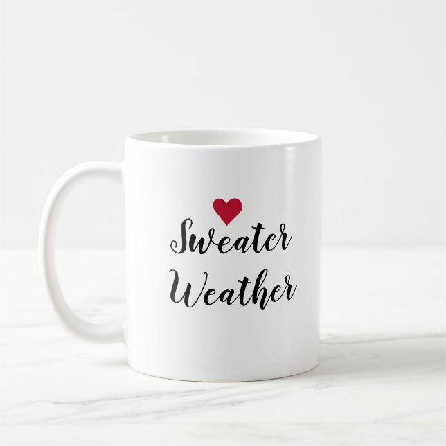 Mug Sweater Weather Love (Gauche)