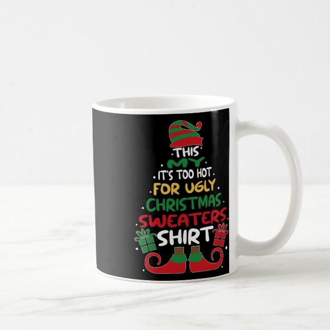 Mug Sweaters de Noël moches pas chers Drôle Noël Homme (Droite)
