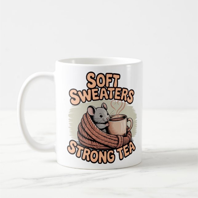 Mug Sweaters doux Thé fort Caramel chaud (Gauche)