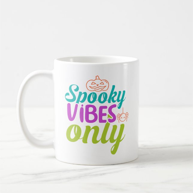 Mug Sweatshirt Spooky Vibes Only-40378 (Gauche)