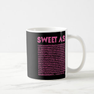 Mug Sweet As Pi 3.14 Geek de mathématiques Enseignant