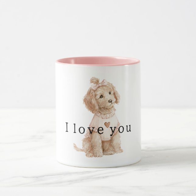 Mug Sweet Cream Dog Love (Centre)