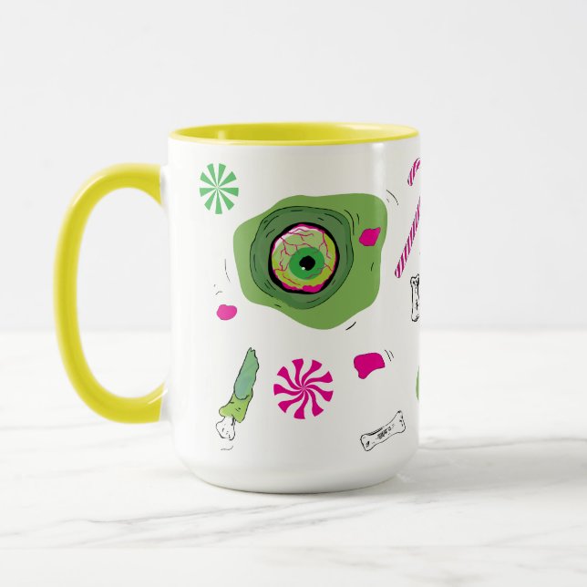 Mug Sweet Death Et Candy ! Trick ou Treat ! Zombie Fun (Gauche)