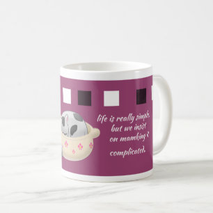 Mug Sweet Dreams : Citation de vie positive avec chat