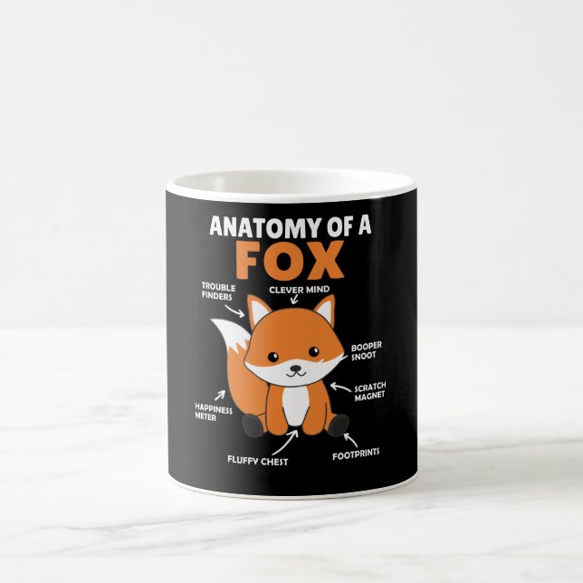 Mug Sweet Fox Explication Anatomie De Fox (Centre)