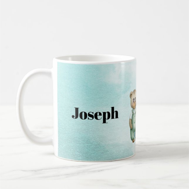 Mug Sweet green baby bear baby (Gauche)